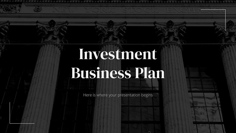 investment presentation template