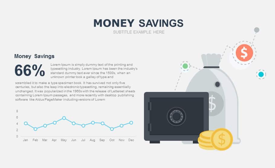 free money saving PowerPoint template