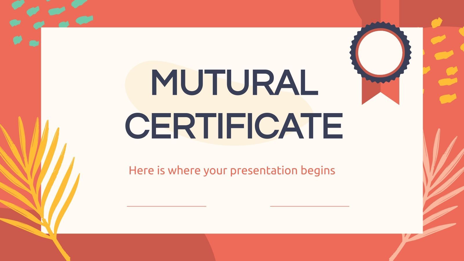Free certificate template for Google