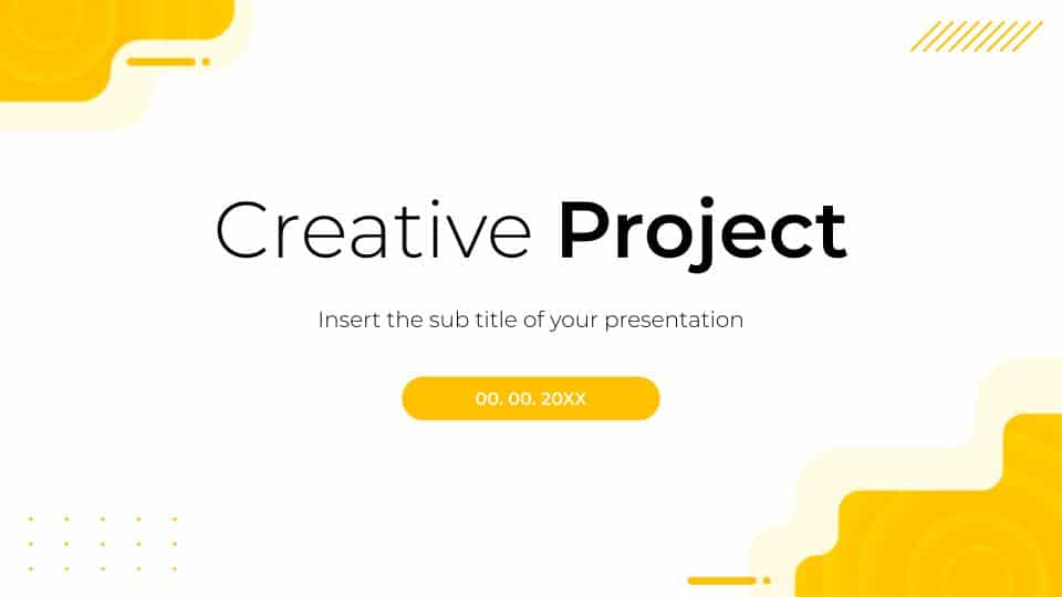 Free Creative Project Presentation Google Slides 