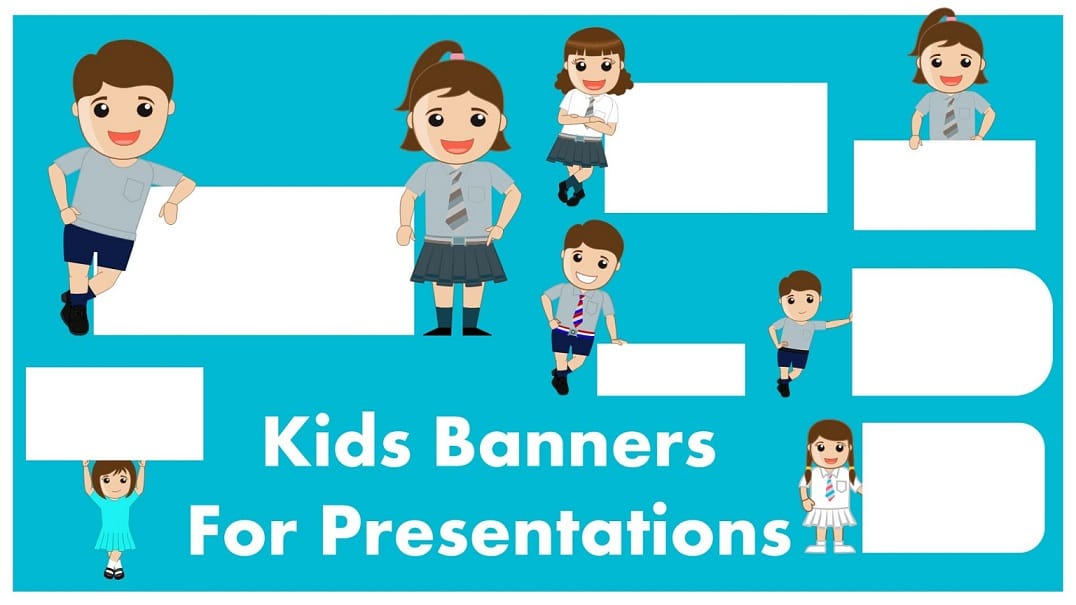Free Cute Kids Banner Google Slides Themes 