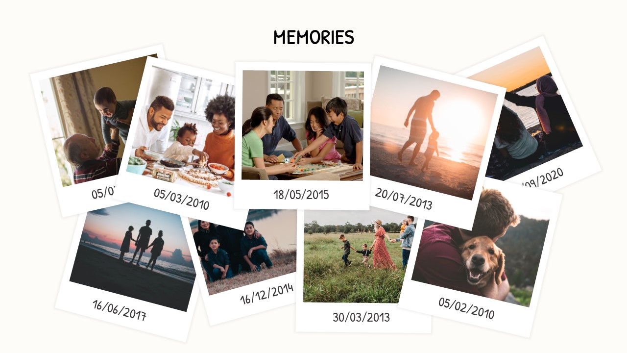 A photo album frame where you can attach multiple images