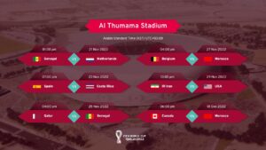 AL Thumama Stadium FIFA world cup matches