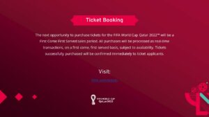 FIFA world cup 20222 Qatar ticket price