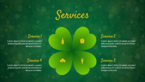 our services shamrock template