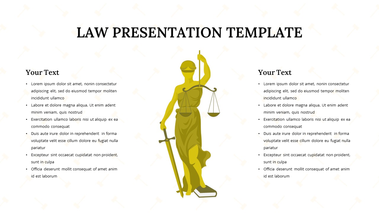 law ppt template