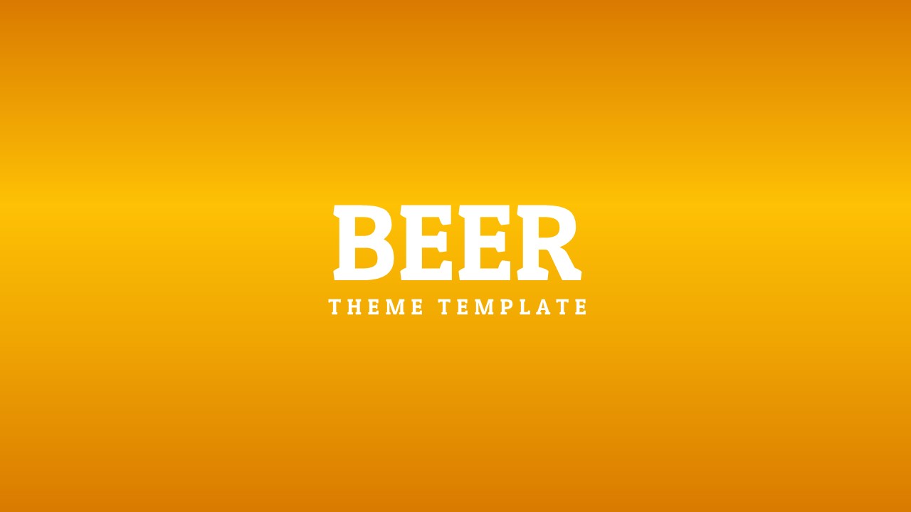 beer presentation template