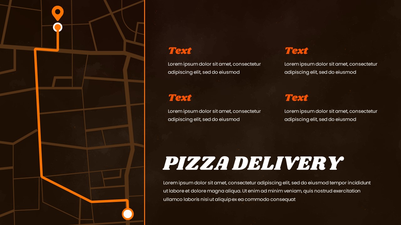 pizza delivery map