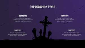 zombie infographic style