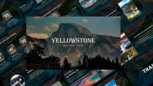 yellowstone national park themed template